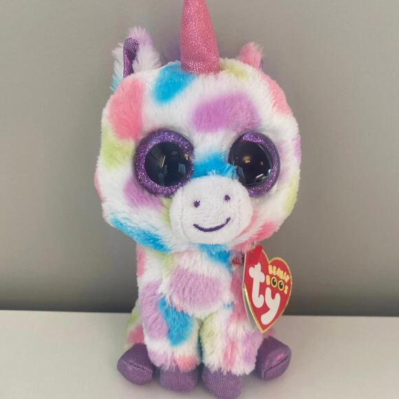 toys-ty-beanie-boo-wishful-the-dotted-unicorn-plush-6-inch-poshmark